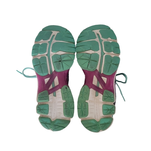 Womens Asics GT 2000 3 Black Purple Teal Running Shoes T550N Sneakers Size 8 - Picture 7 of 8